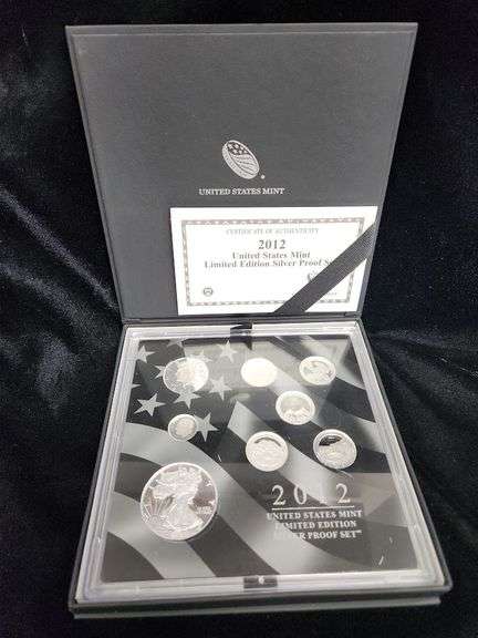 2012 Limited Edition Silver Proof Set, OGP