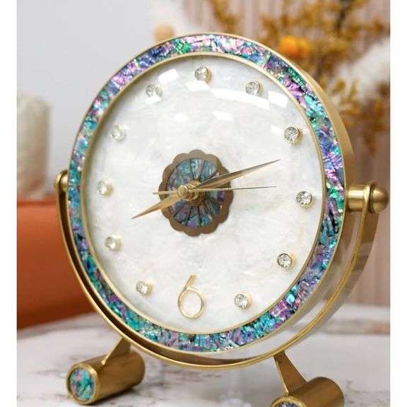 Natural Shell Desk Clock