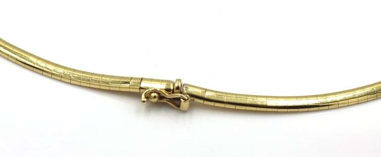 Popular and Useful 14k YG Omega Necklace