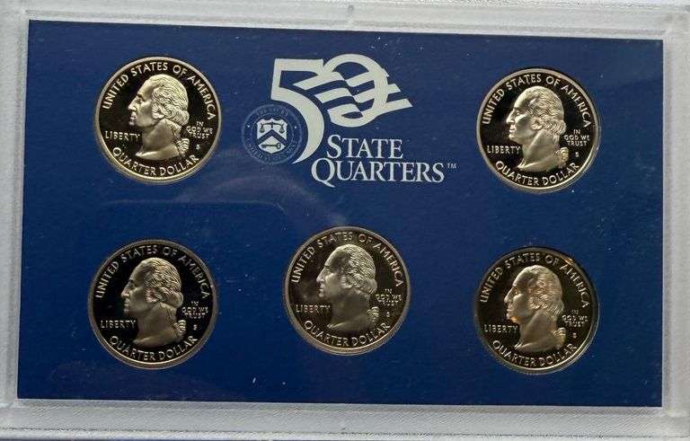 1999-2008 State Quarter Proof Sets Complete.