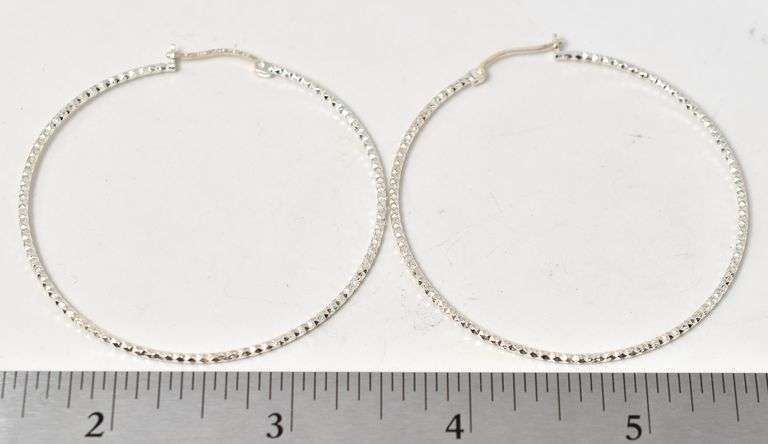 Hoop Earrings in Sterling Silver
