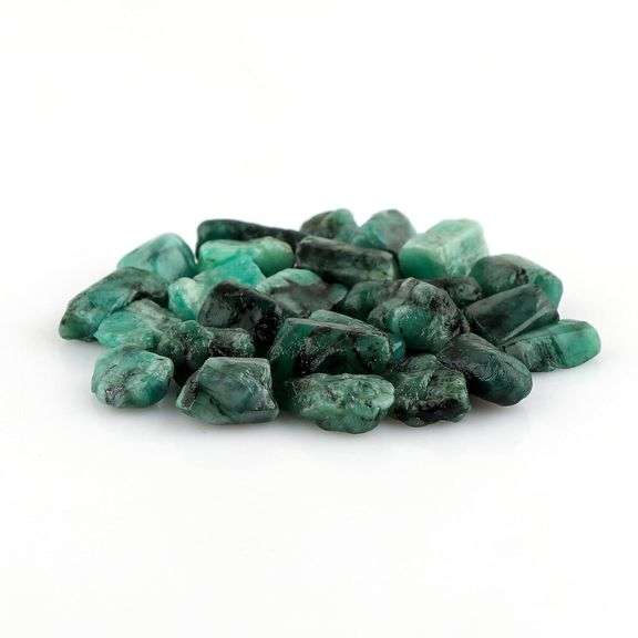 Lot of 25 Natural Emerald Raw Crystals