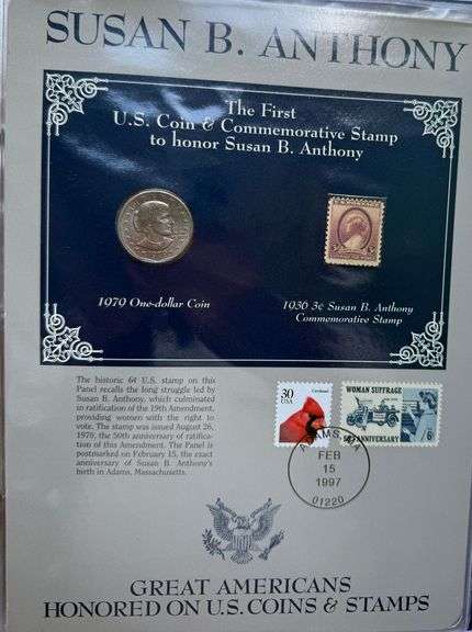Great Amricans Honored on US Coins & Stamps