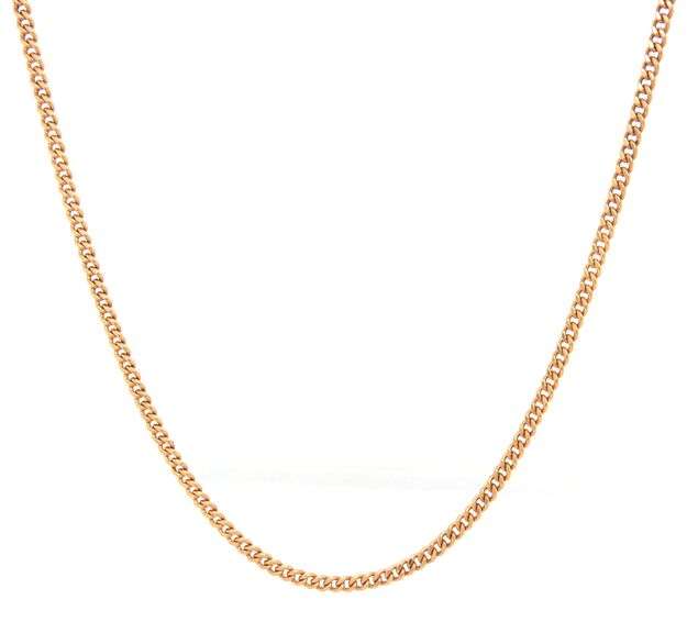 Practical 14K YG Standard Link Necklace