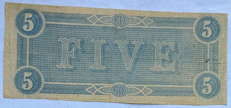 $5 Feb 14 1864 Series CSA Note