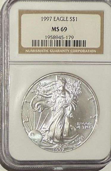 Frosty 1997 NGC MS 69 Silver Eagle