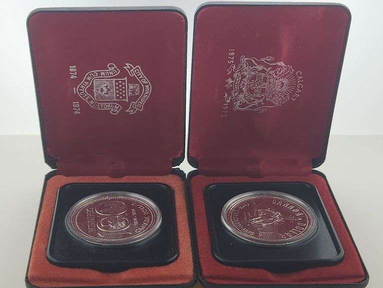 1974 Winnipeg & 1975 Calgary Canadian Silver Dollars