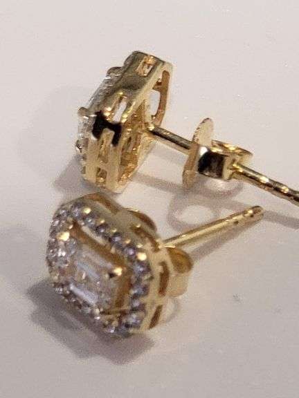 Stunning 14K Gold Lab-Grown Diamond Earrings – Exceptional F Color & VVS1 Clarity