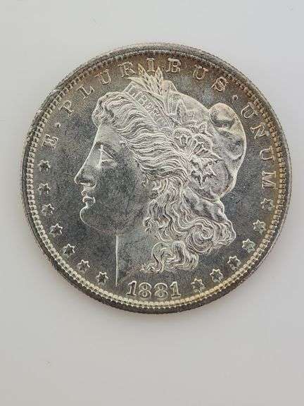 1881 S Morgan Silver Dollar, UNC (Great Eye Appeal)