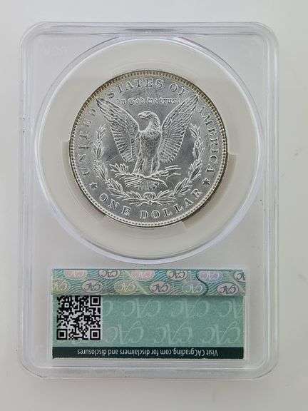 1887 Morgan Silver Dollar, CAC MS64