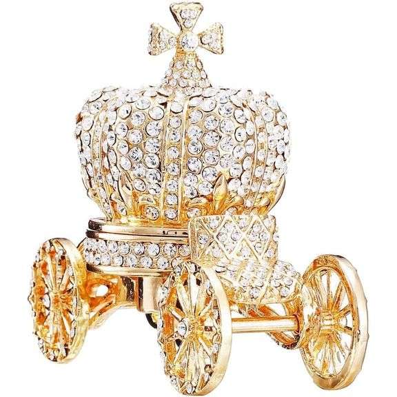 Crown Carriage with 24K Gold Accents and Crystals