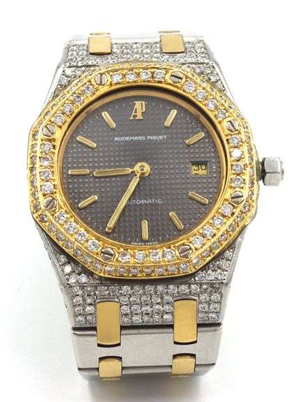 Audemars Piguet Royal Oak automatic 30mm custom made dial bezel watch