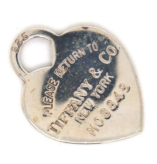 Tiffany & Co heart tag charm pendant