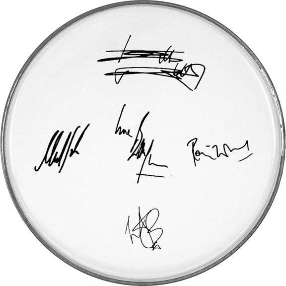 The Rolling Stones Facsimile Signed Drumhead