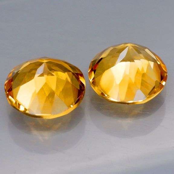 Sparkling! Look at this huge 7.31ct natural pair of Citrines!