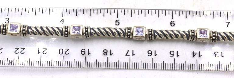 Group of 7 vintage 925 sterling silver bracelets