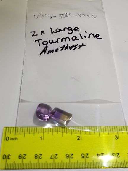 Collection of high quality and large Amethyst and Tourmaline 16.04 CTTW
