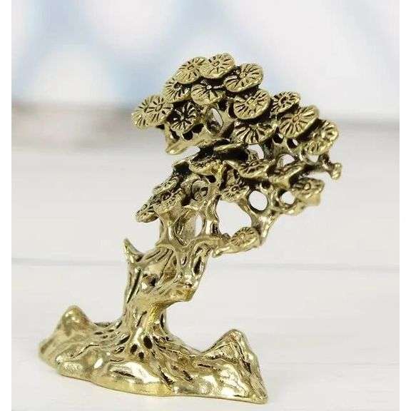 Brass Wealth Tree for Prosperity