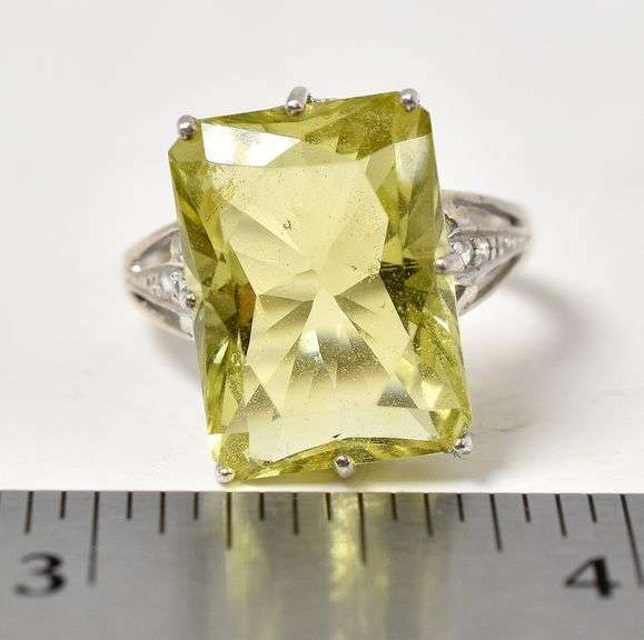 Peridot Gemstone Ring in Sterling Silver