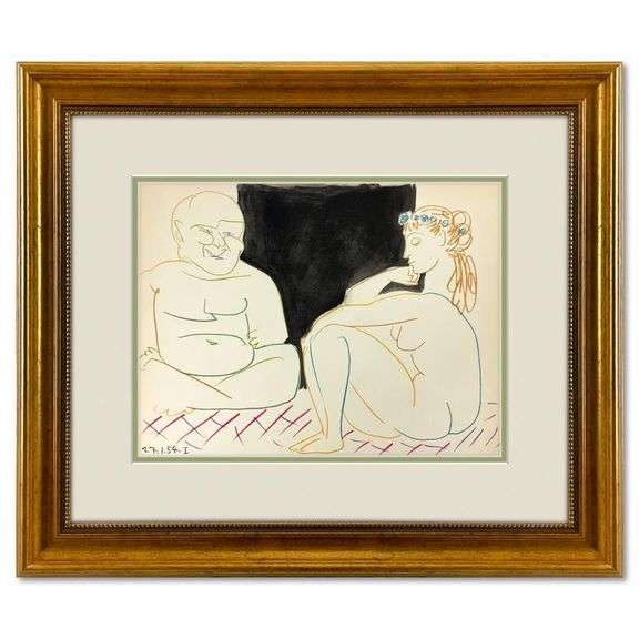 La Comedie Humaine 27.1.54-I by Picasso
