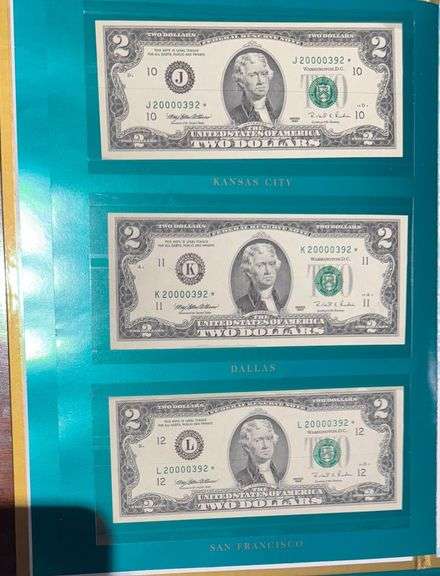 Premium Millenium Federal Reserve $2 Set