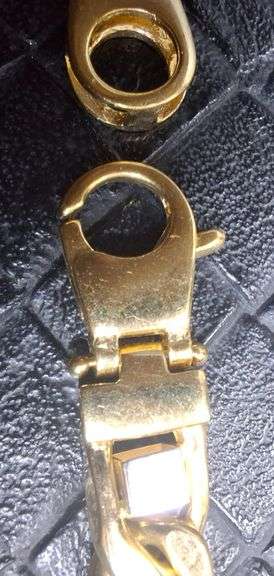 18KT Two Tone Gold Cuban Link Chain