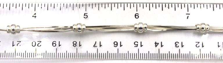 Group of 5 vintage 925 sterling silver bracelets