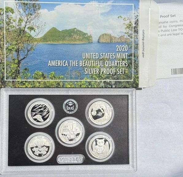 2020 US Silver America the Beautiful Quarters  Proof Sets