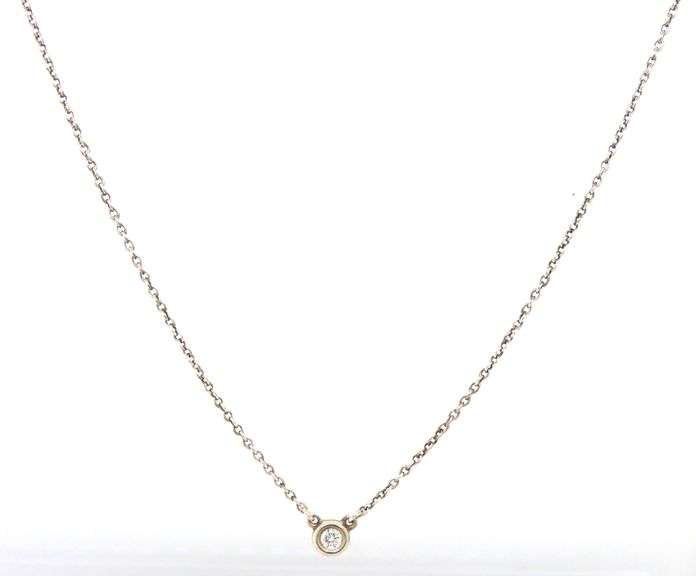 Tiffany & Co 0.05ct diamond by the yard necklace