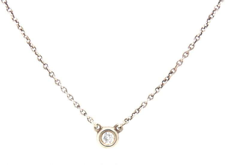 Tiffany & Co 0.05ct diamond by the yard necklace