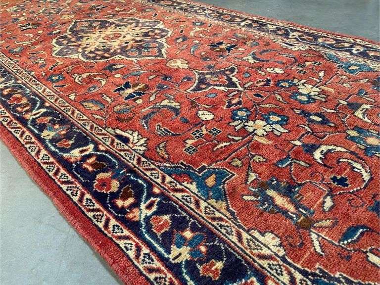Stunning Vintage Sarouk Runner 3.6x11