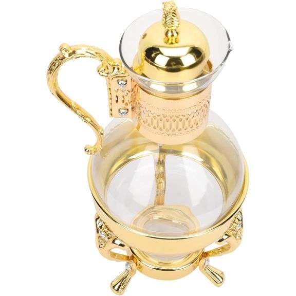 Turkish Stovetop Teapot Kettle with Arabic Design