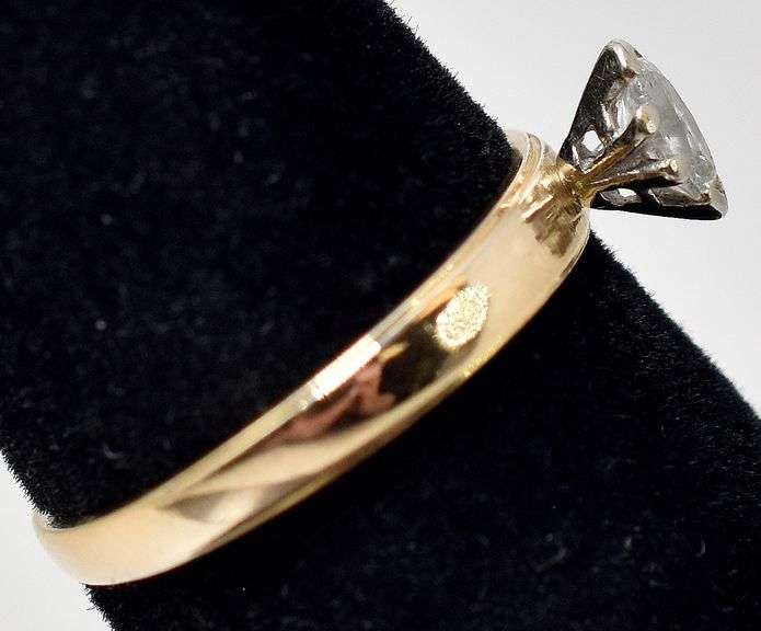 Simply Elegant 14K Yellow Gold Solitaire Diamond Ring