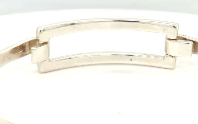 Tiffany & Co silver rectangle bangle bracelet