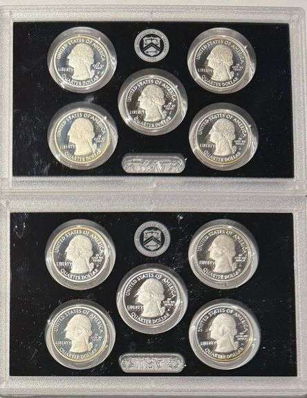 2015 16 US Silver America the Beautiful Quarters  Proof Sets.
