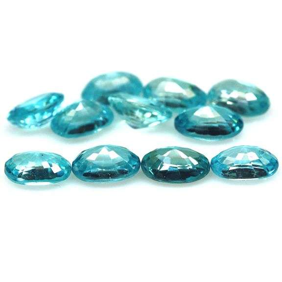 Brilliant 8.40ct Real Cambodian Swiss blue Zircon set!