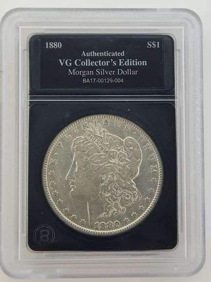 1880 Morgan Silver Dollar, Cleaned