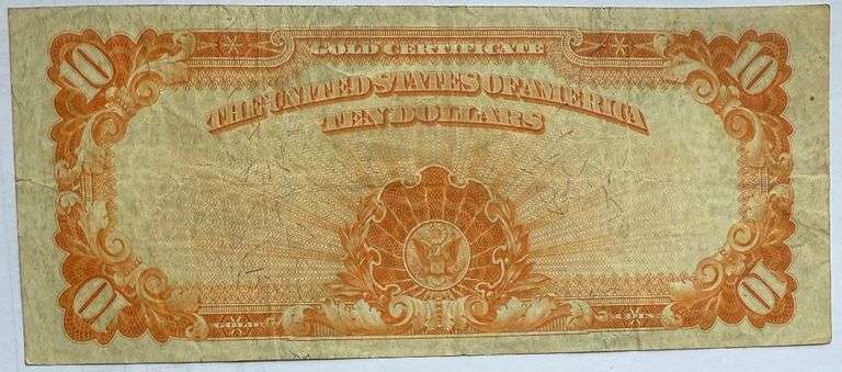 $10 Gold Certificate Series of 1907 Note