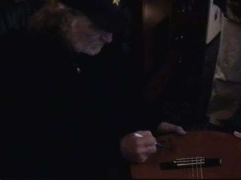 Willie Nelson Autographed Custom Graphics 1/1 Acoustic Guitar ACOA