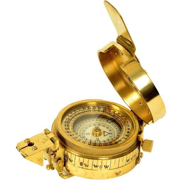 Brass British Prismatic Military Compass