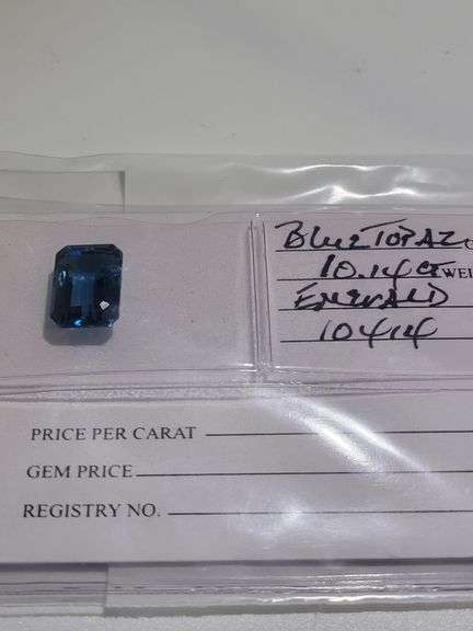 10.14ct emerald cut Blue Topaz