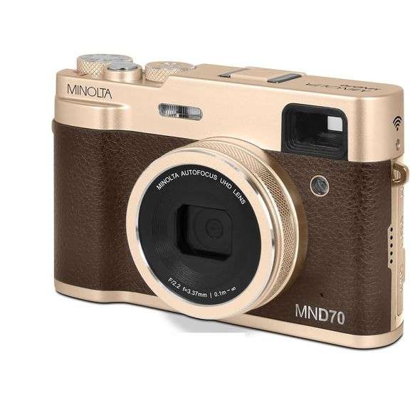 Retro Minolta Digital Camera Gold Finish