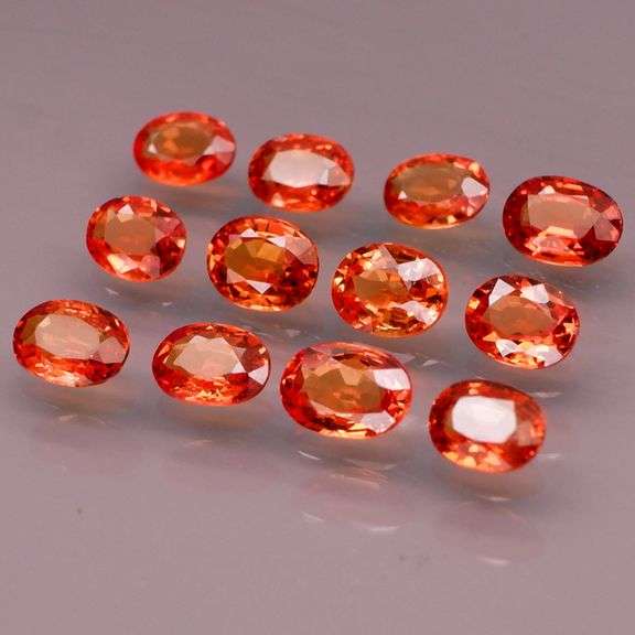 Vivid! 3.10ct TOP MANDARIN ORANGE Sapphire set!!!