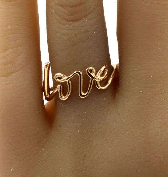 Tiffany & Co. Paloma Graffiti Love Ring in 18kt Yellow Gold