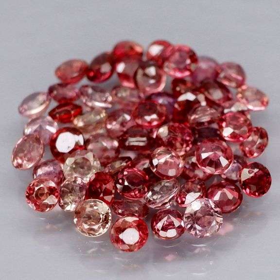 Untreated! Rare color! 4.83ct Imperial red Sapphire set!!!