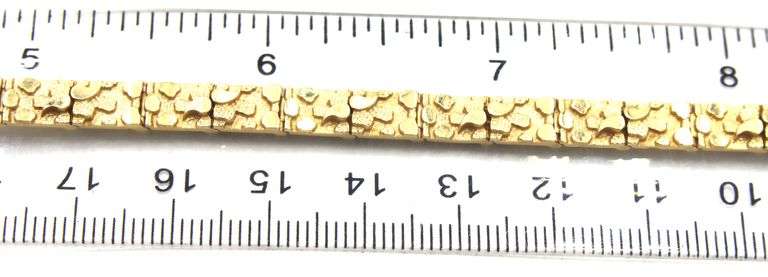 Popular 14K YG Nugget Style Bracelet