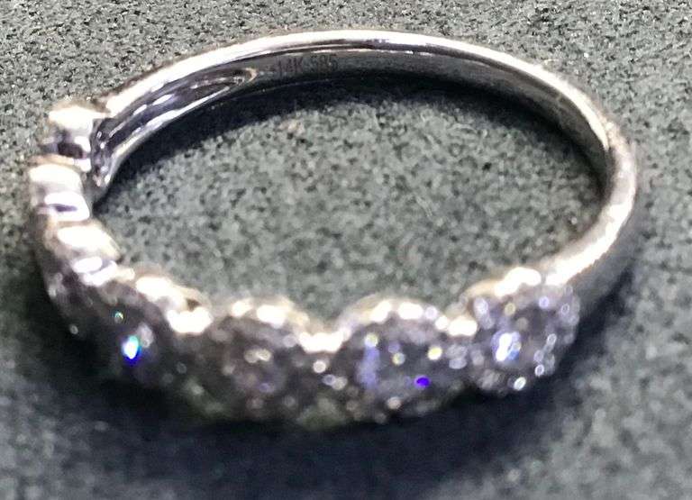 14K WHITE GOLD NATURAL DIAMOND WEDDING DIAMOND