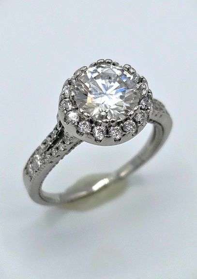 Dazzling 2.15 Ct Ice White Lab Simulated Diamond Ring