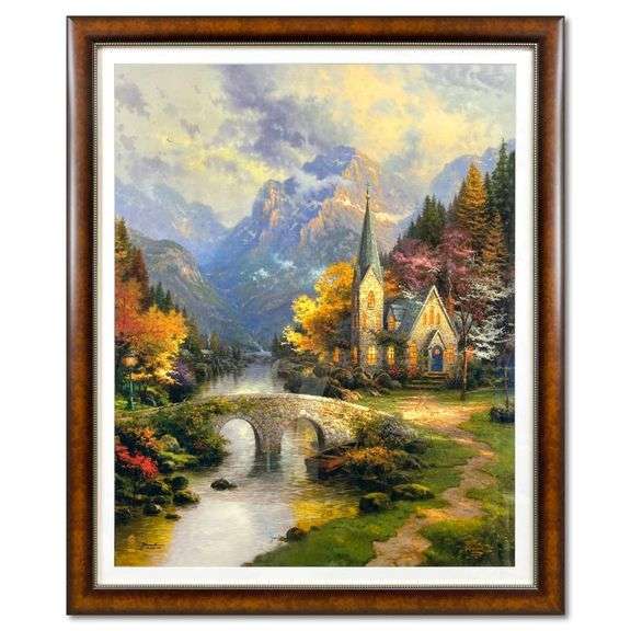 Mountain Chapel by Thomas Kinkade