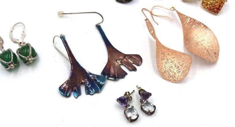 6 Pairs of 925 sterling silver earrings